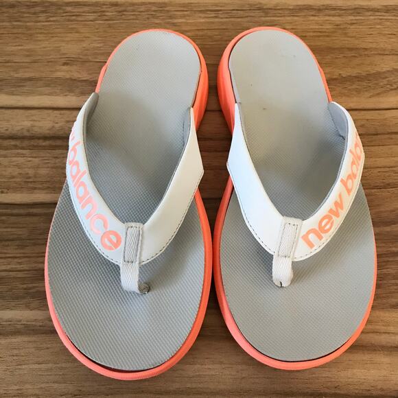 New Balance Womens 5 340V1 Flip Flop Thongs Comfort 102020 Pink Grey Slip On - Picture 3 of 6